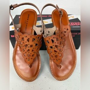 Rock & candy brown studded sandals